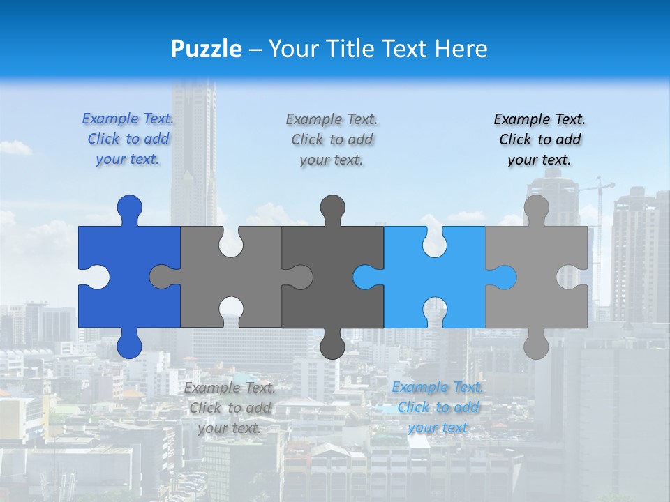 High Cars Downtown PowerPoint Template