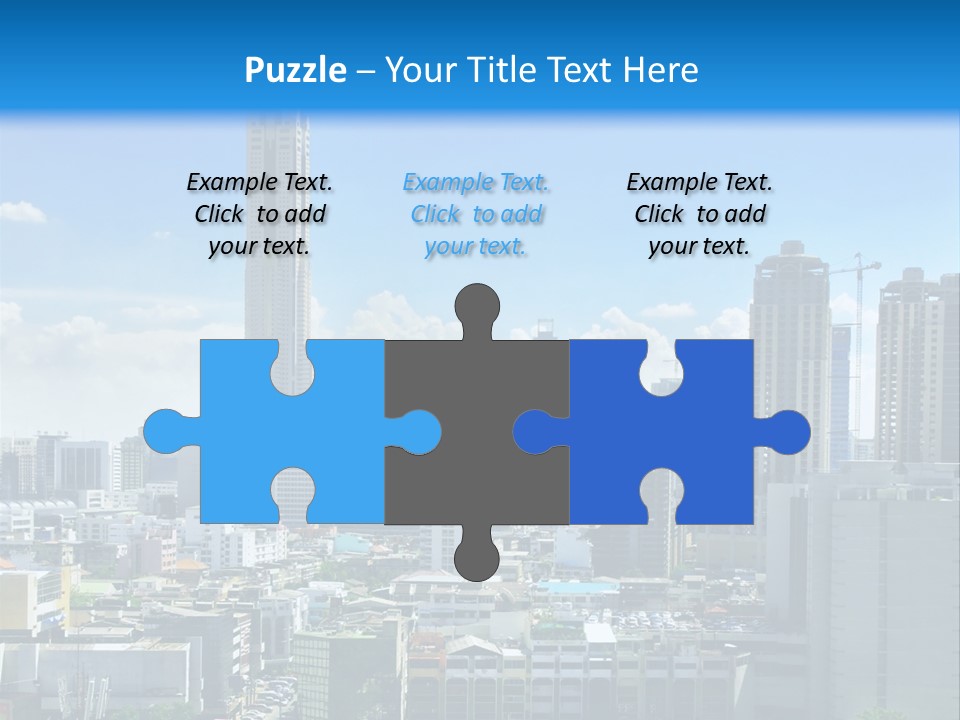 High Cars Downtown PowerPoint Template