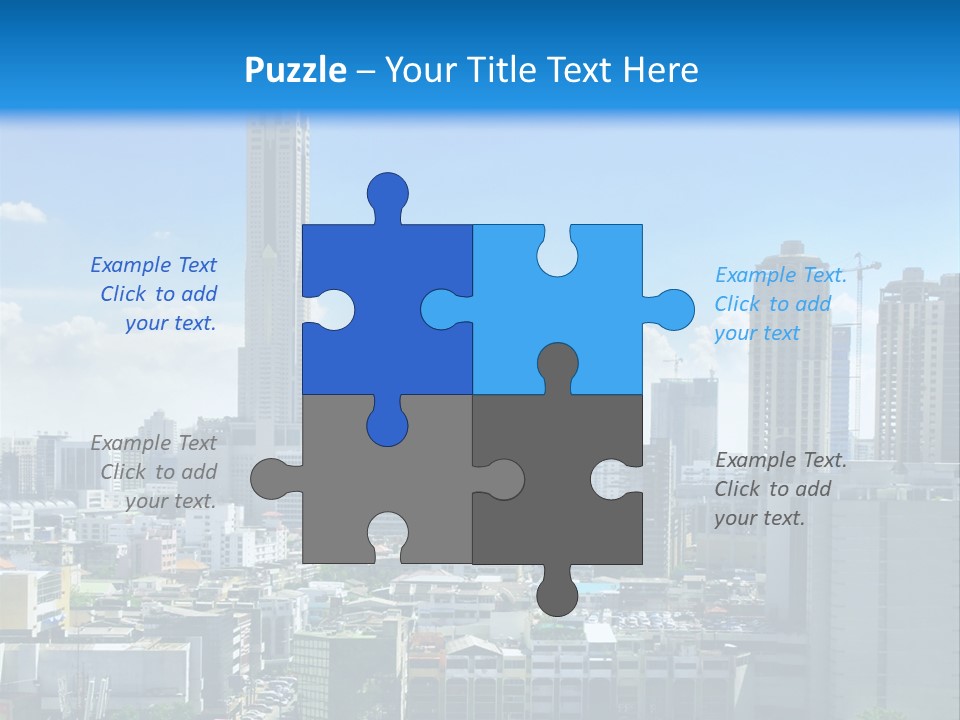 High Cars Downtown PowerPoint Template