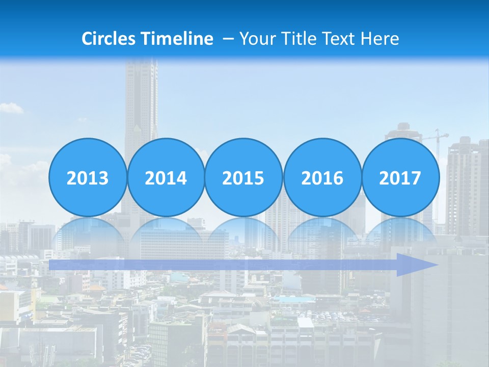 High Cars Downtown PowerPoint Template