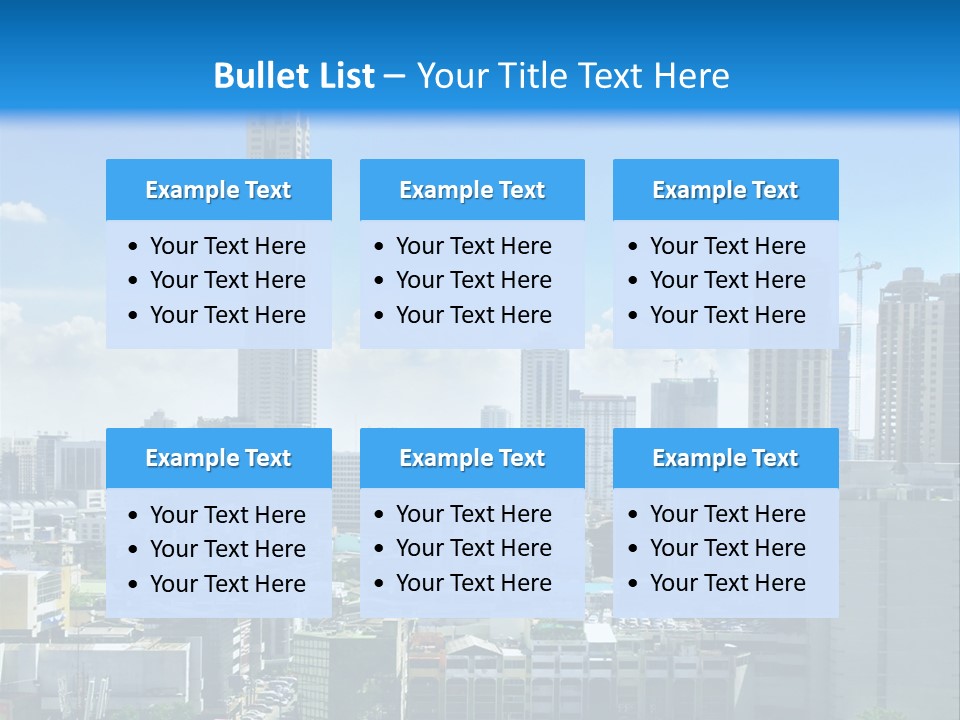 High Cars Downtown PowerPoint Template