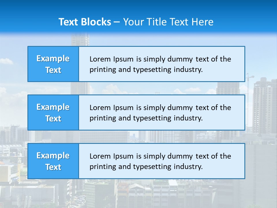 High Cars Downtown PowerPoint Template