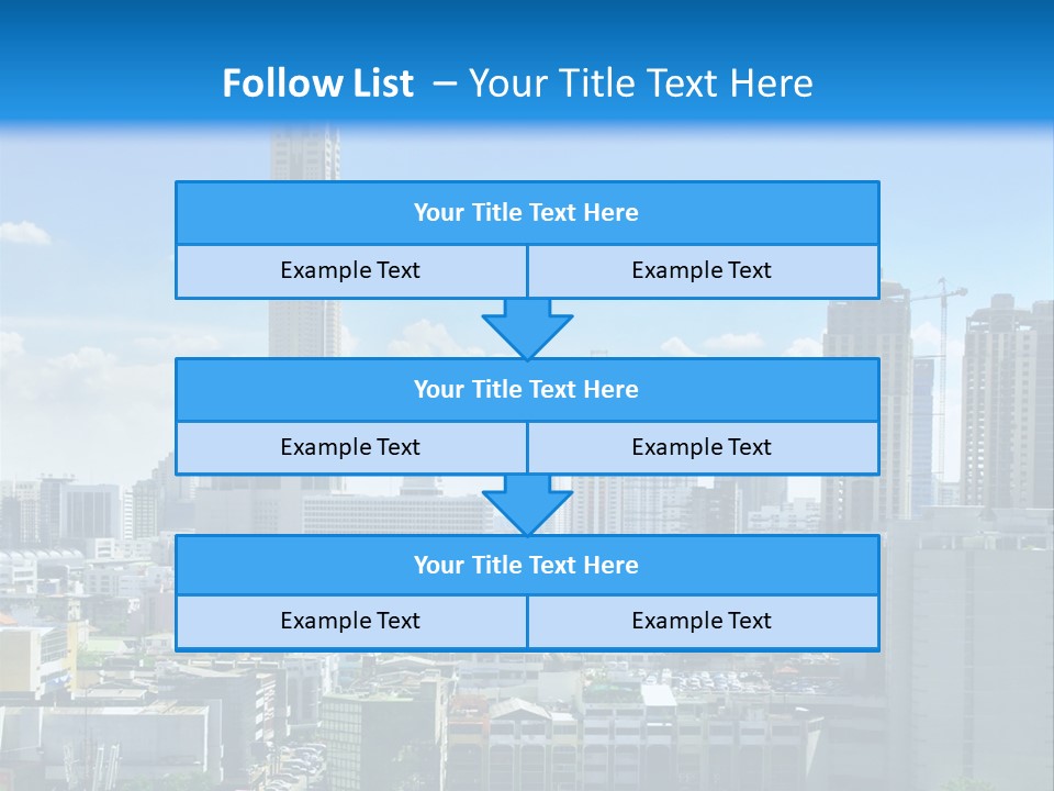 High Cars Downtown PowerPoint Template