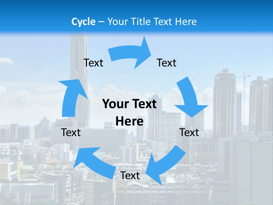 High Cars Downtown PowerPoint Template