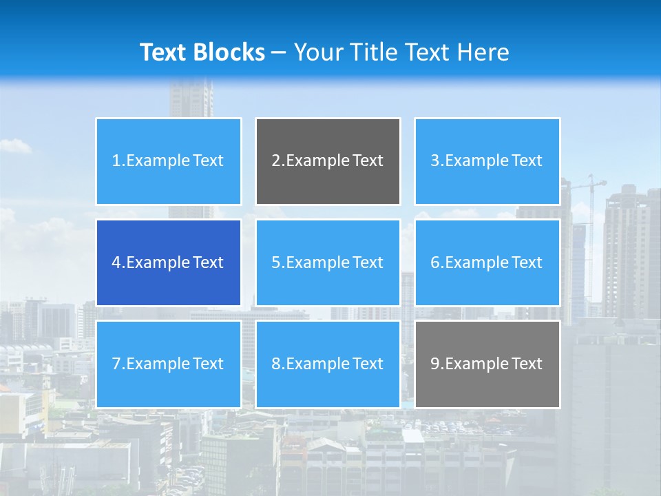 High Cars Downtown PowerPoint Template