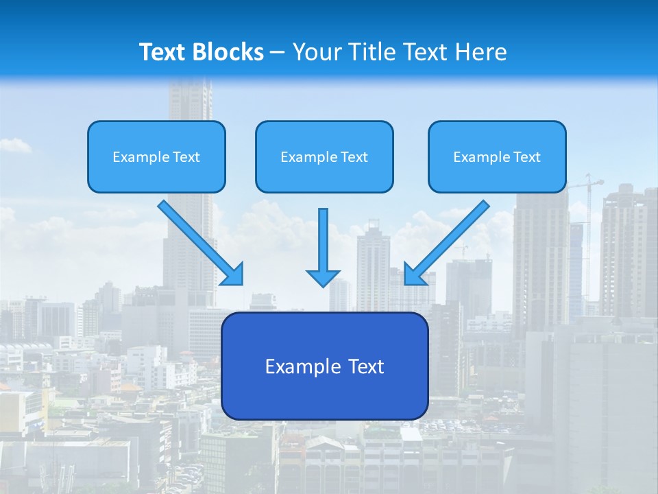 High Cars Downtown PowerPoint Template