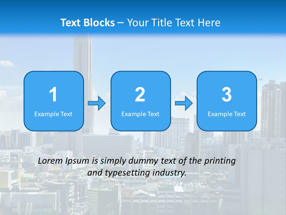 High Cars Downtown PowerPoint Template