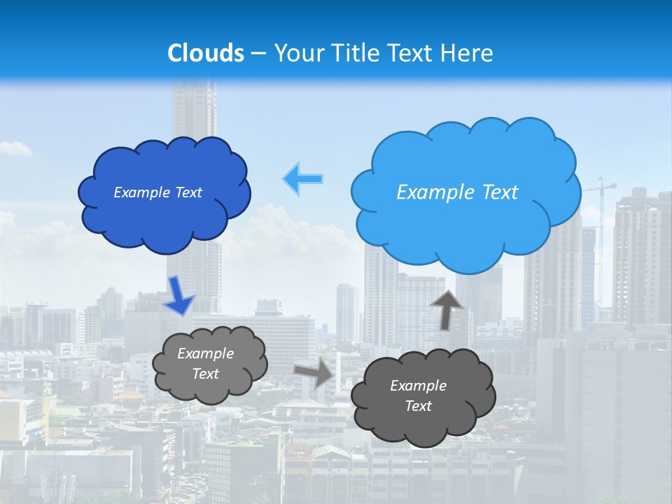 High Cars Downtown PowerPoint Template