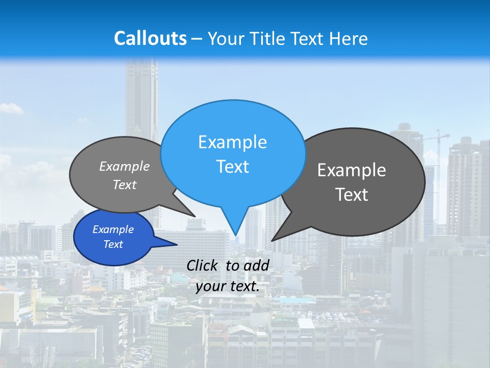High Cars Downtown PowerPoint Template