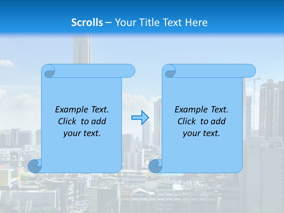 High Cars Downtown PowerPoint Template