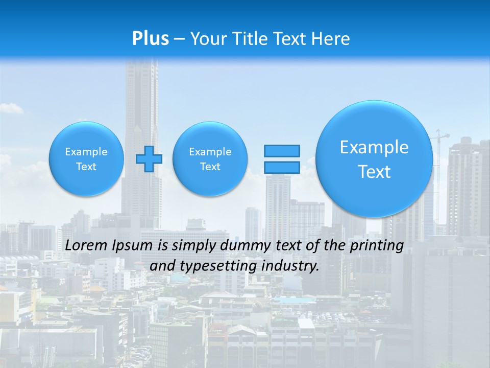 High Cars Downtown PowerPoint Template