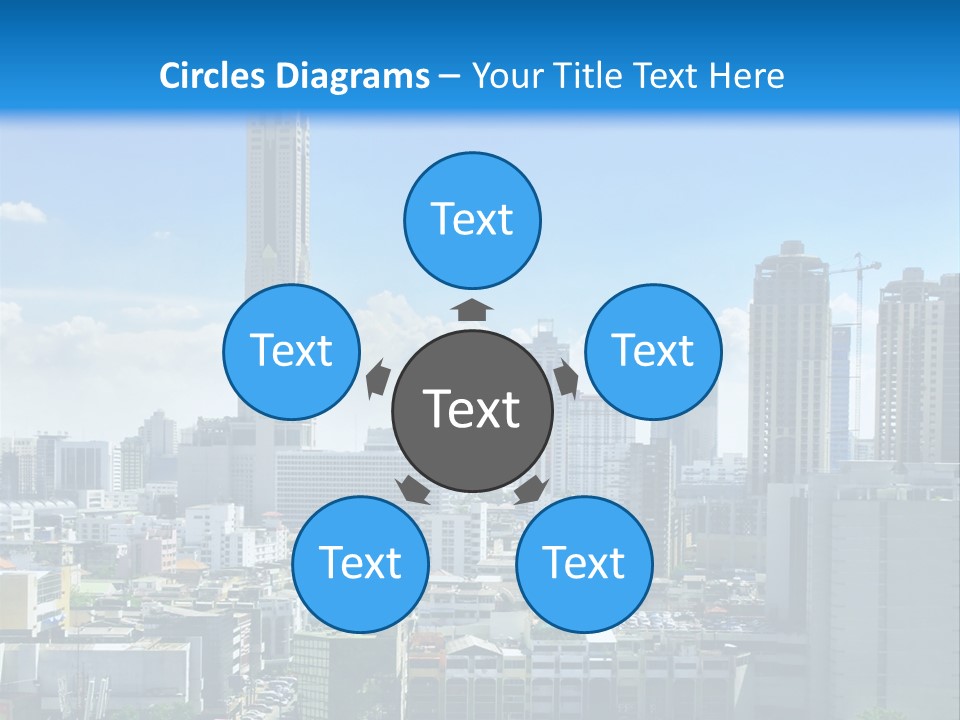 High Cars Downtown PowerPoint Template