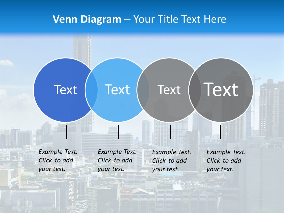 High Cars Downtown PowerPoint Template