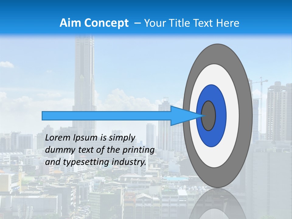 High Cars Downtown PowerPoint Template