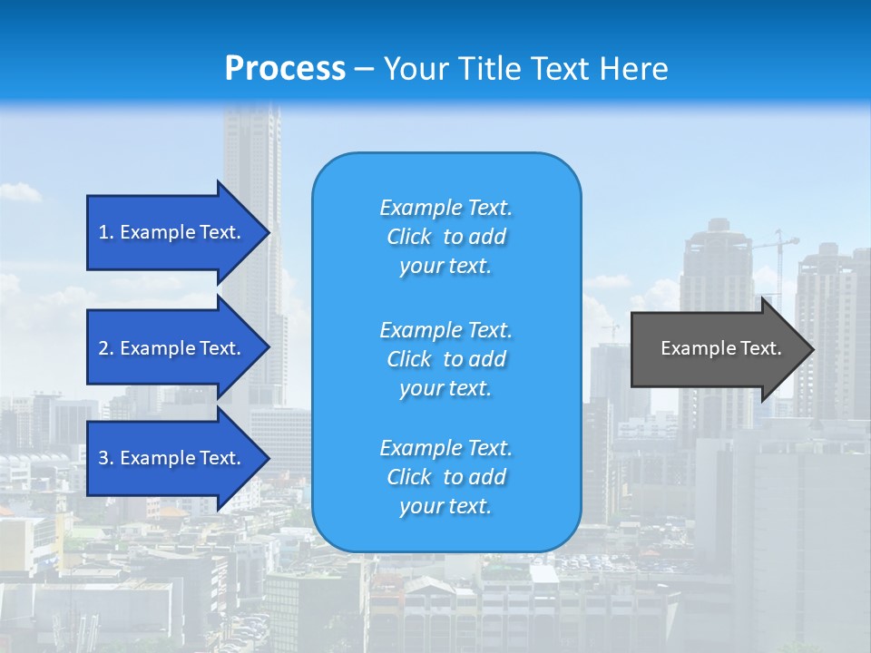 High Cars Downtown PowerPoint Template
