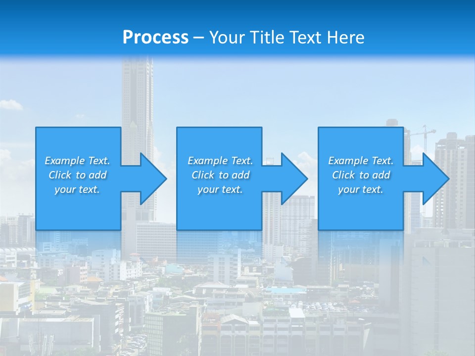 High Cars Downtown PowerPoint Template