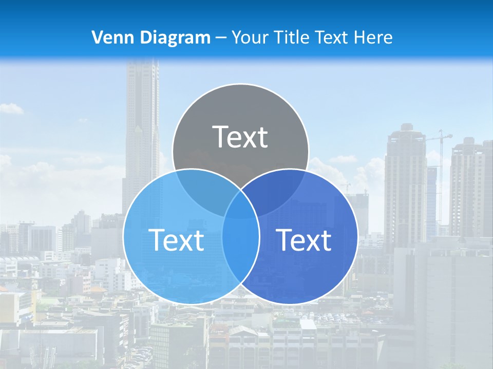 High Cars Downtown PowerPoint Template