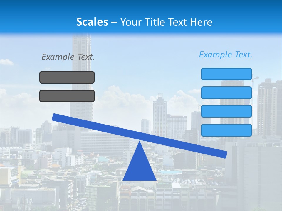 High Cars Downtown PowerPoint Template