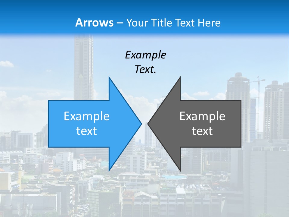 High Cars Downtown PowerPoint Template