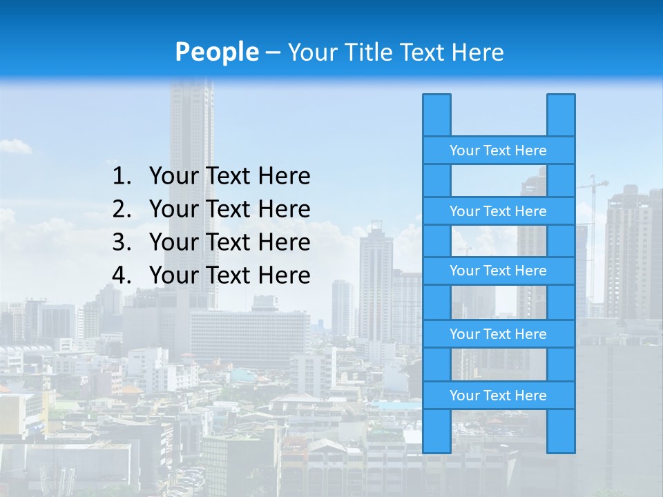 High Cars Downtown PowerPoint Template