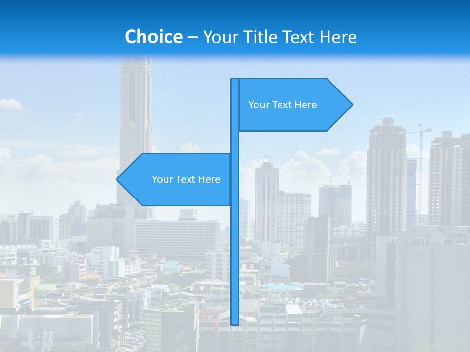 High Cars Downtown PowerPoint Template