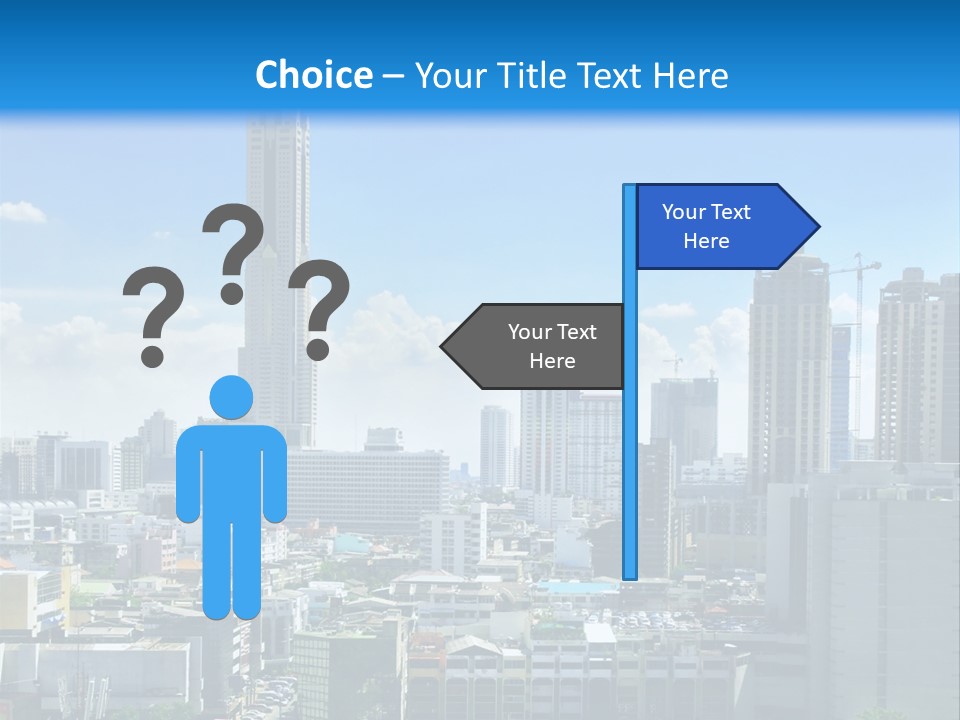 High Cars Downtown PowerPoint Template