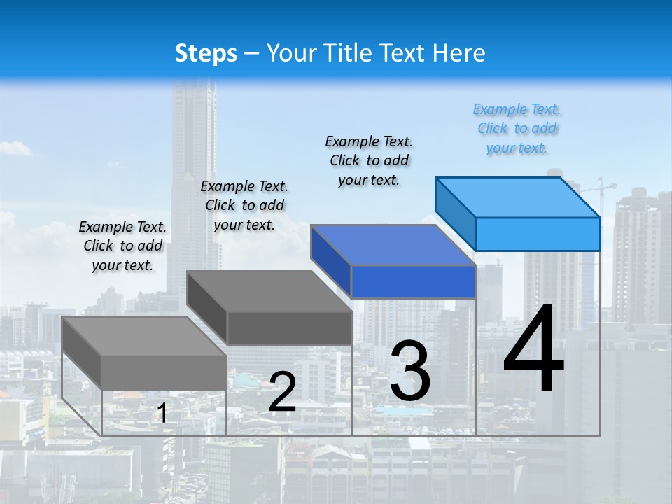 High Cars Downtown PowerPoint Template