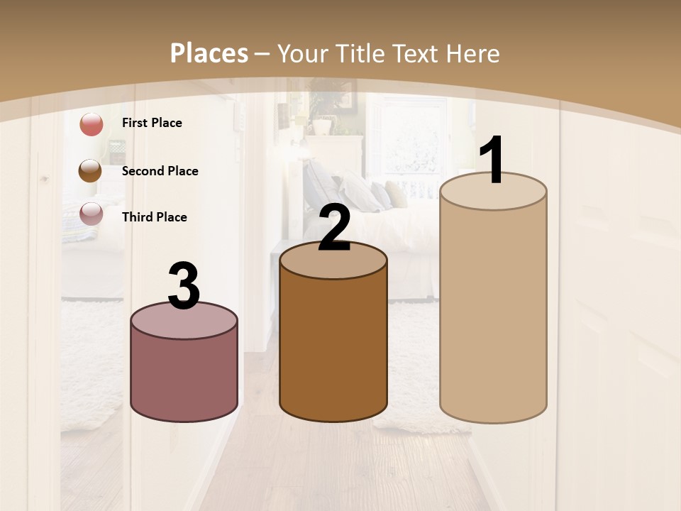 Door Green Area PowerPoint Template