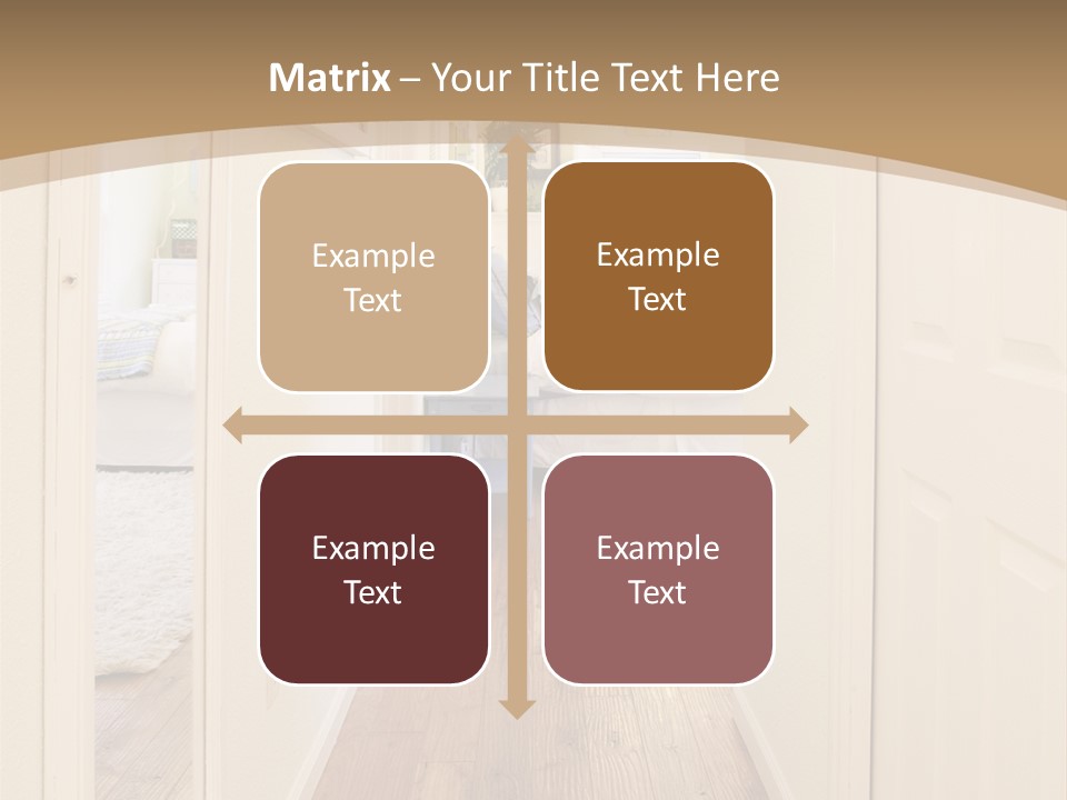 Door Green Area PowerPoint Template