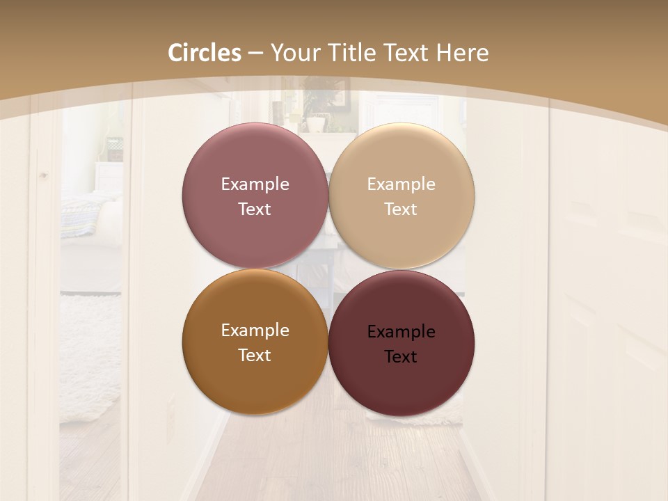 Door Green Area PowerPoint Template