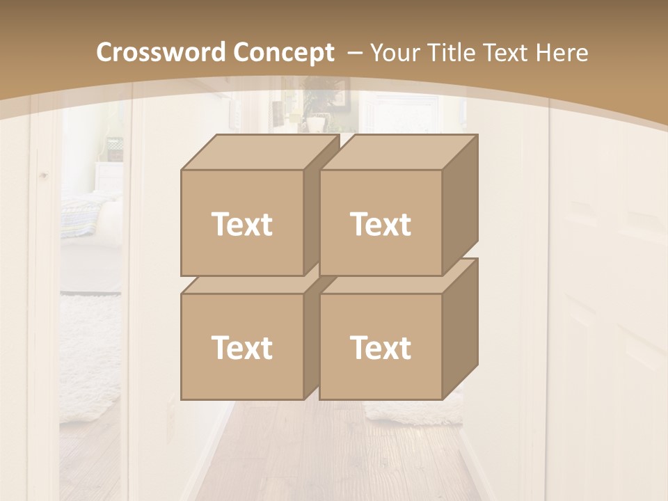 Door Green Area PowerPoint Template