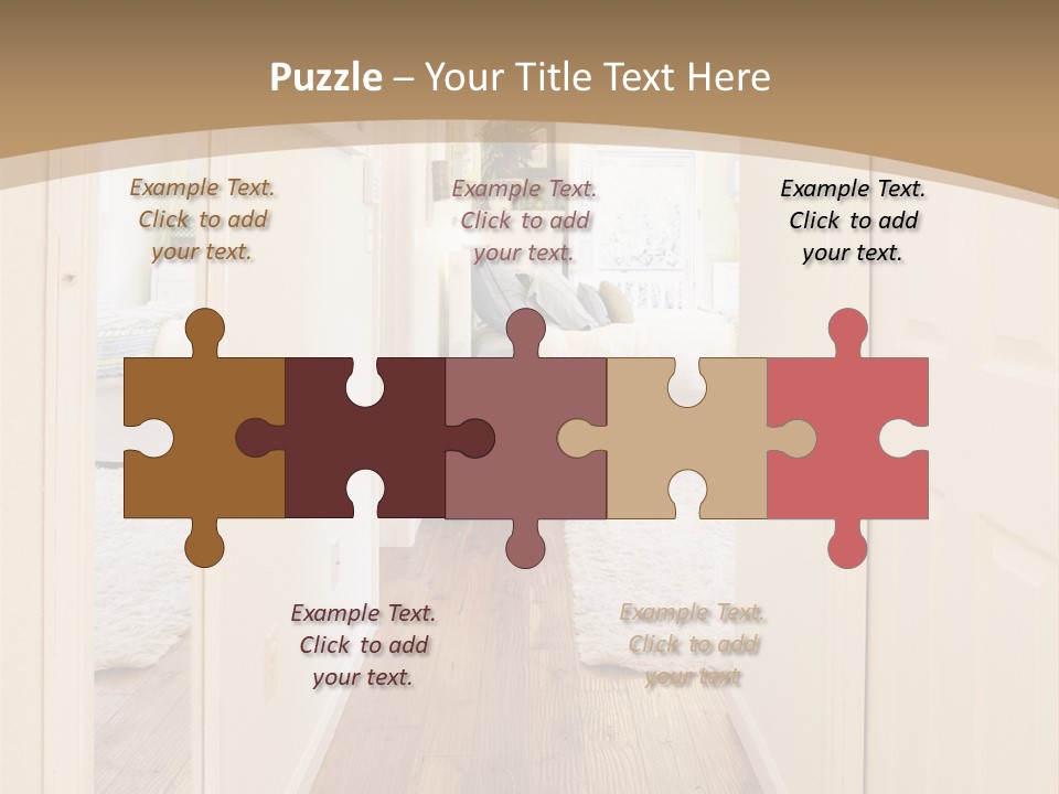 Door Green Area PowerPoint Template