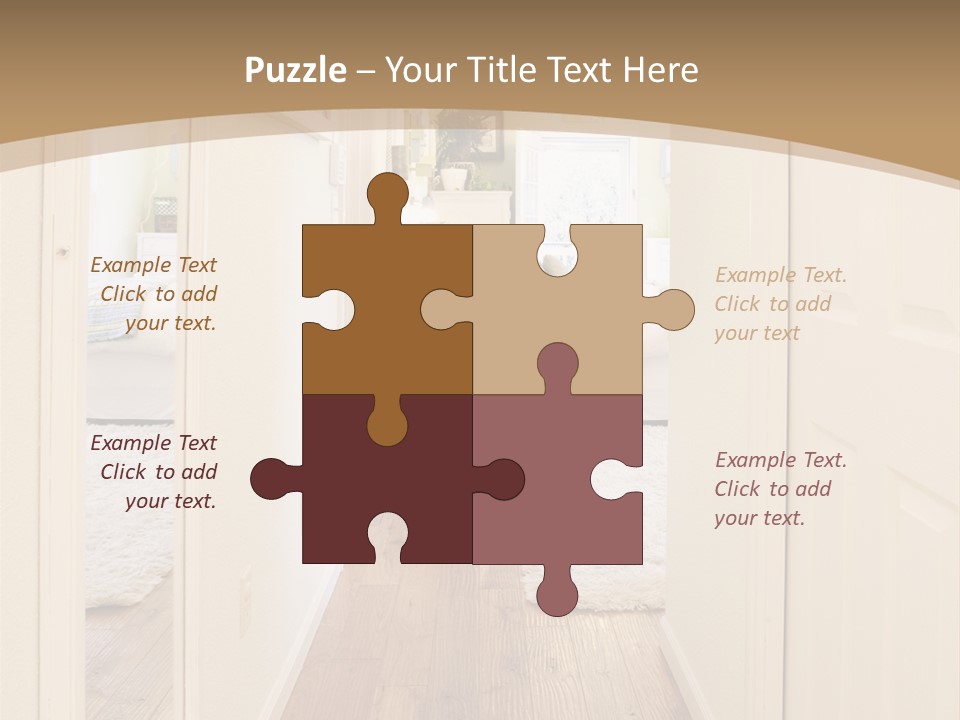 Door Green Area PowerPoint Template