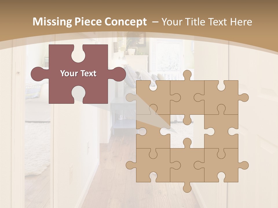 Door Green Area PowerPoint Template