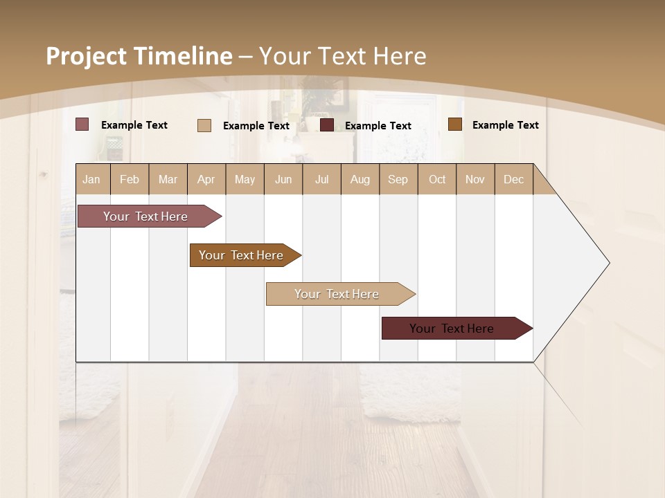 Door Green Area PowerPoint Template
