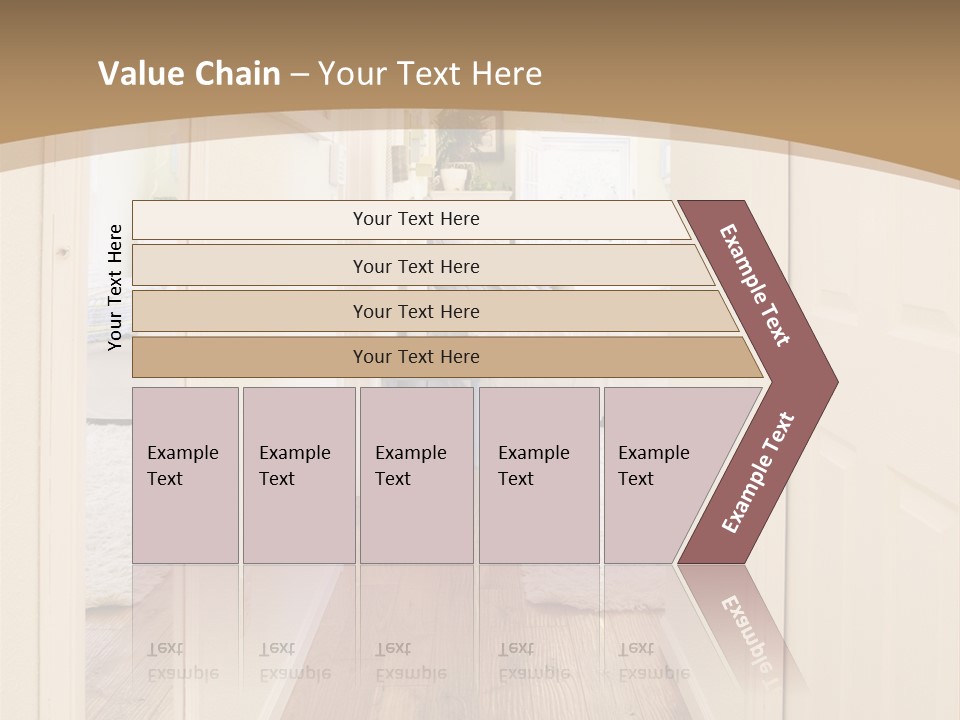 Door Green Area PowerPoint Template