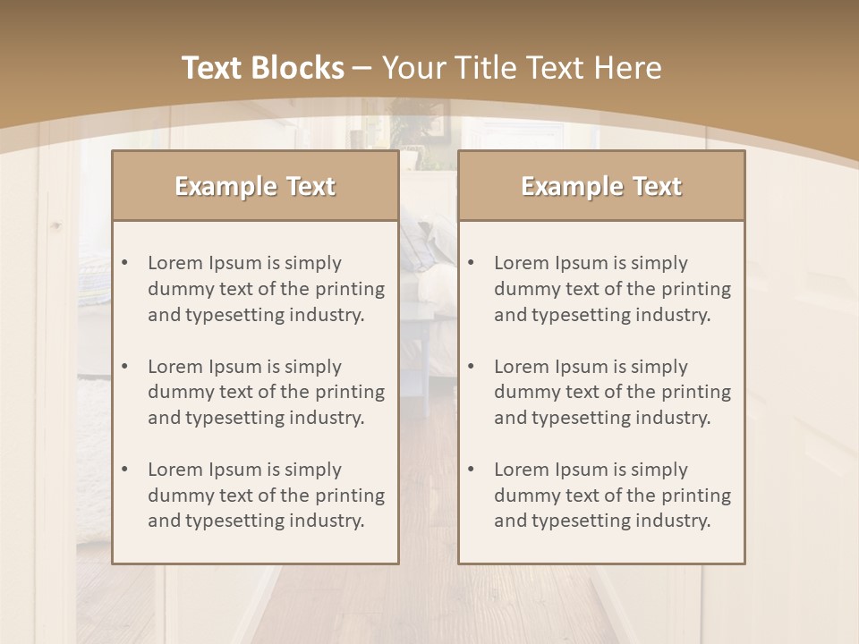Door Green Area PowerPoint Template
