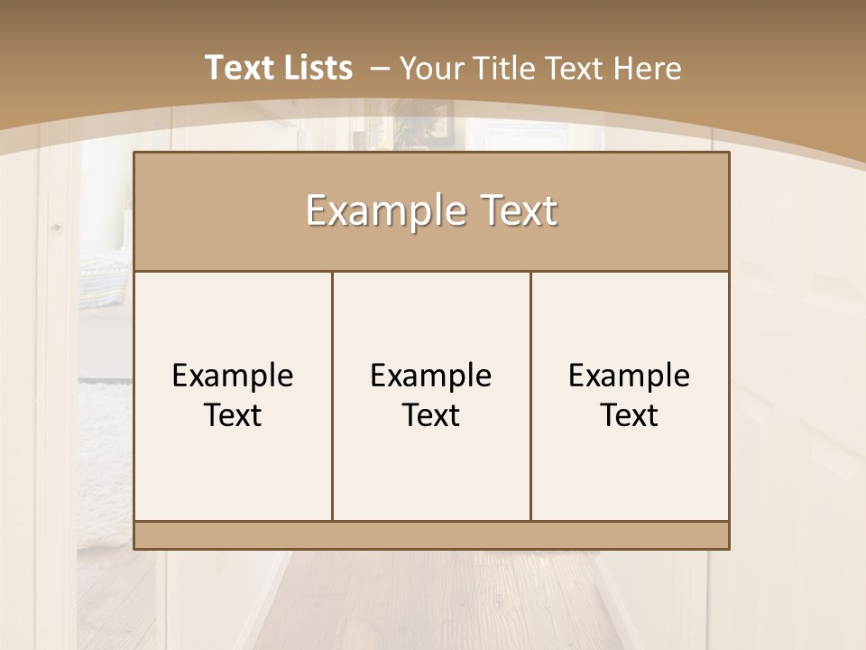 Door Green Area PowerPoint Template