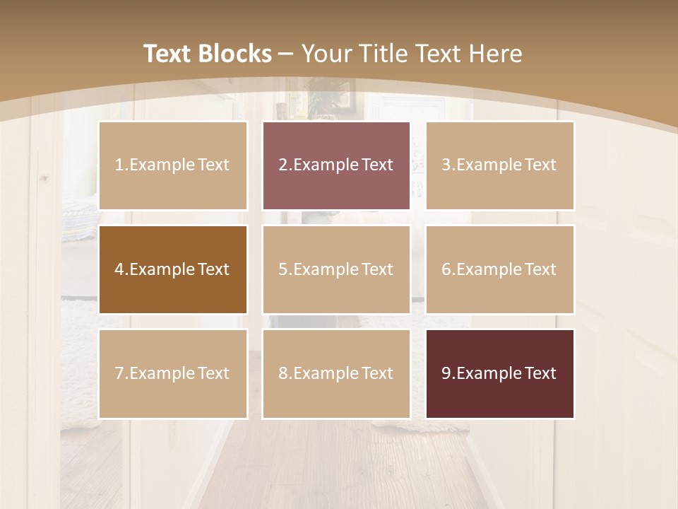 Door Green Area PowerPoint Template
