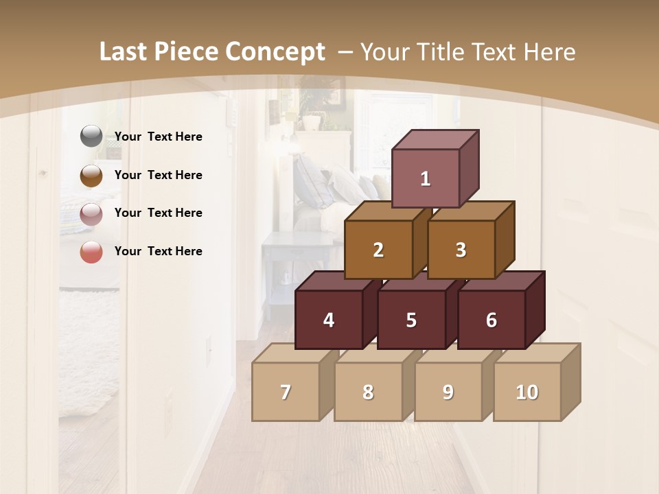 Door Green Area PowerPoint Template
