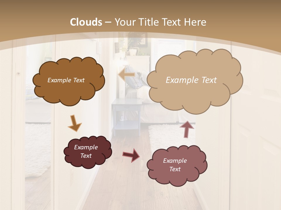 Door Green Area PowerPoint Template