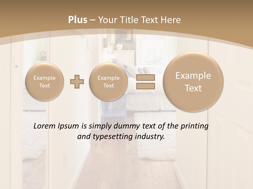 Door Green Area PowerPoint Template