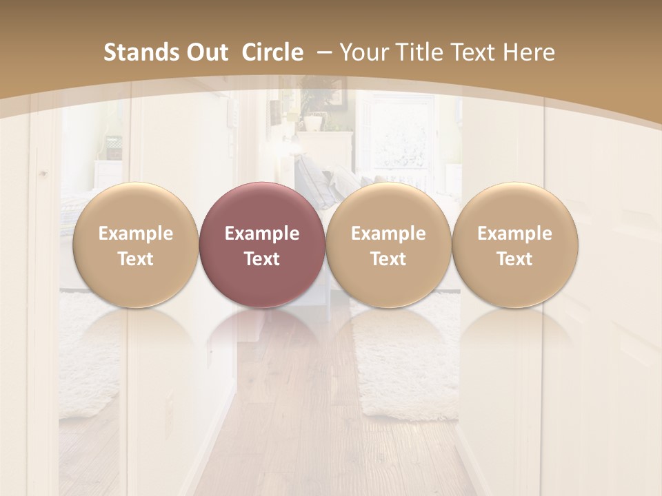 Door Green Area PowerPoint Template