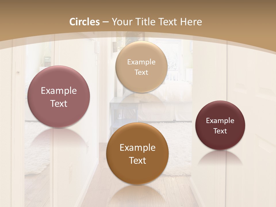 Door Green Area PowerPoint Template