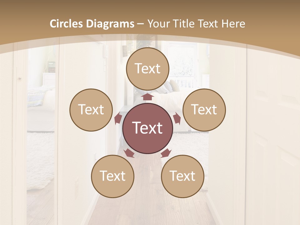 Door Green Area PowerPoint Template