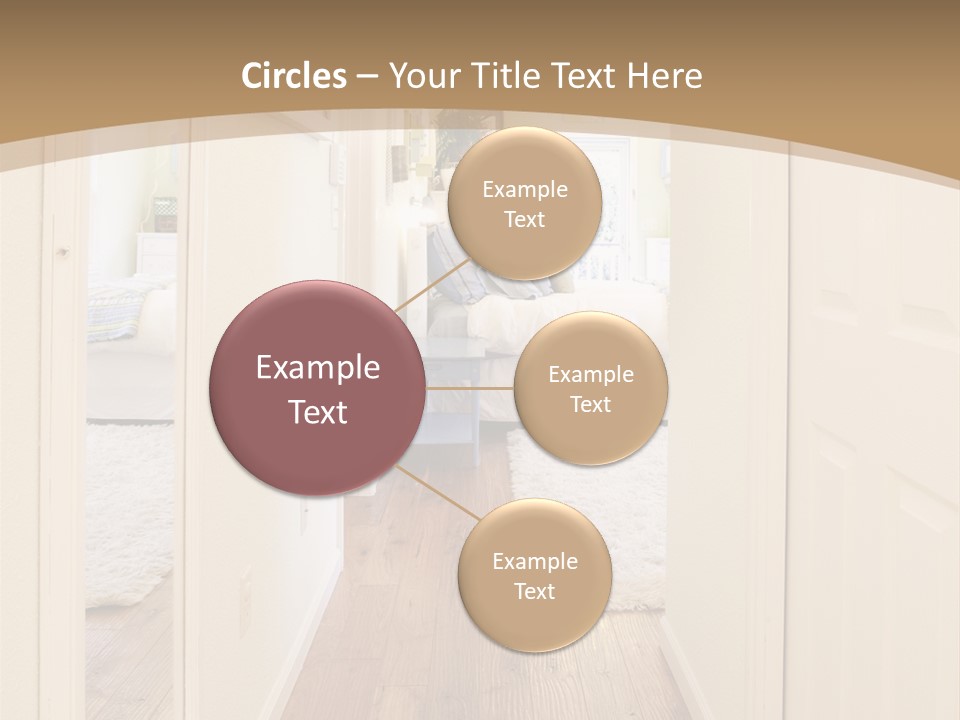 Door Green Area PowerPoint Template