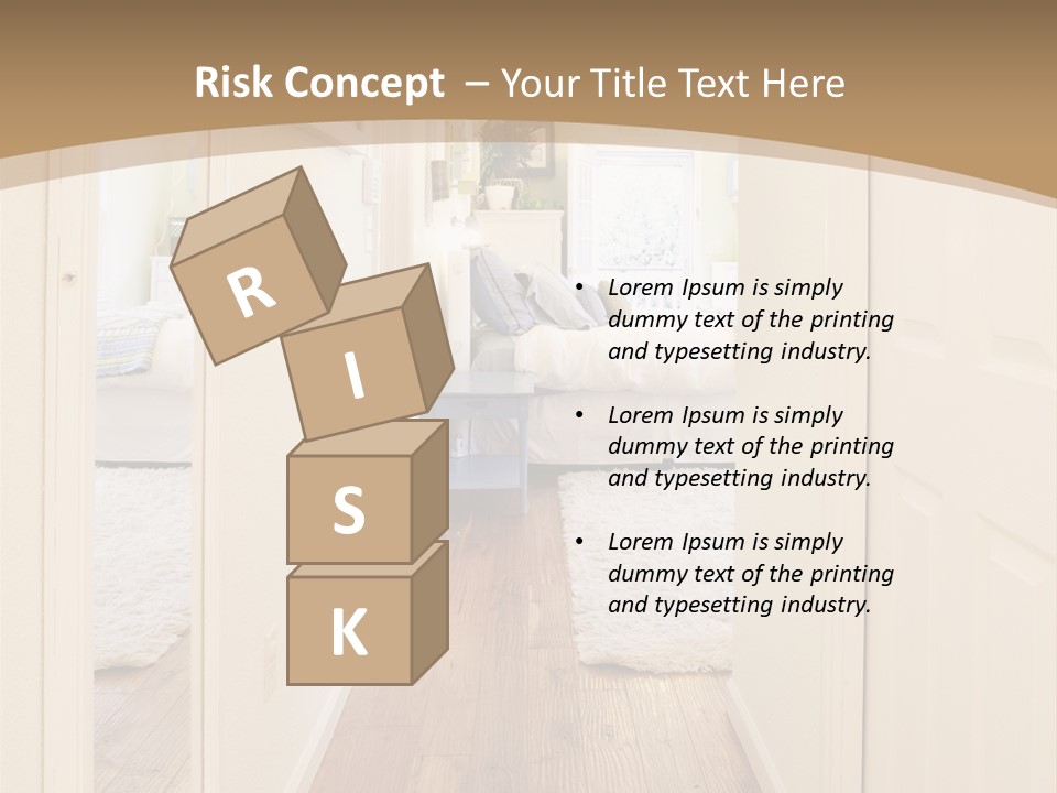 Door Green Area PowerPoint Template