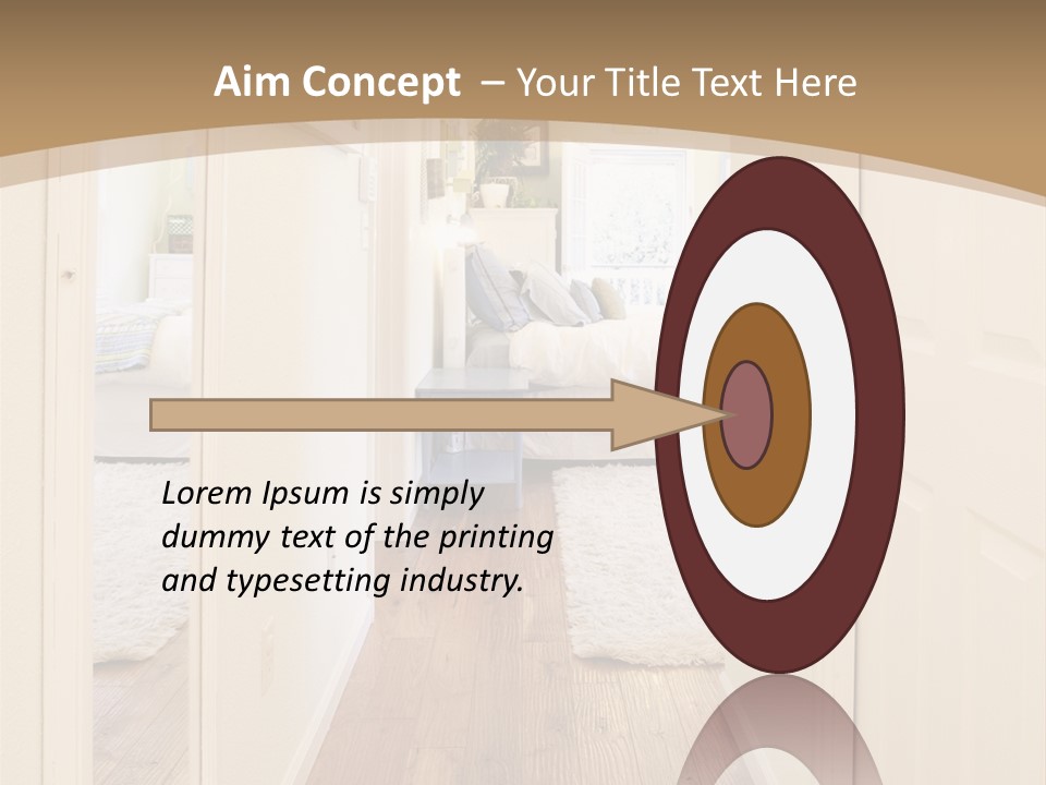 Door Green Area PowerPoint Template