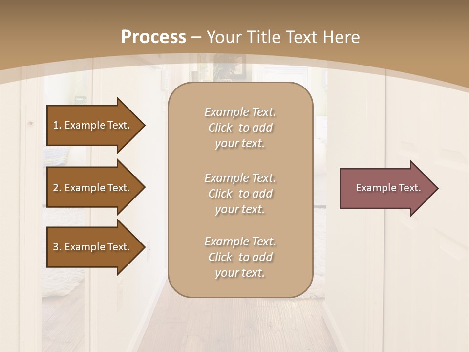 Door Green Area PowerPoint Template