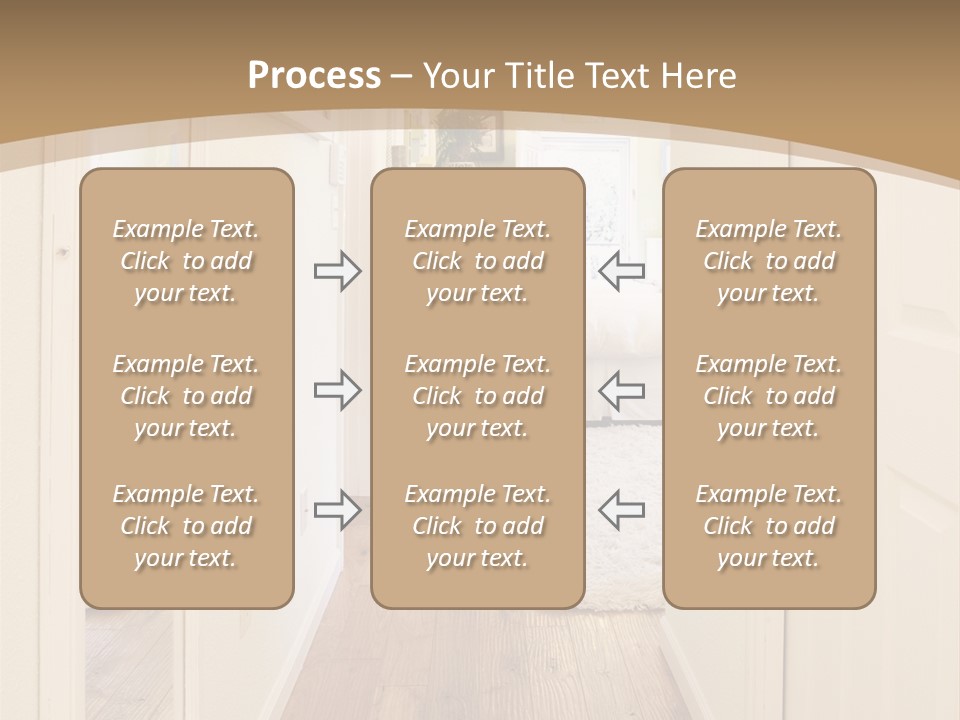 Door Green Area PowerPoint Template